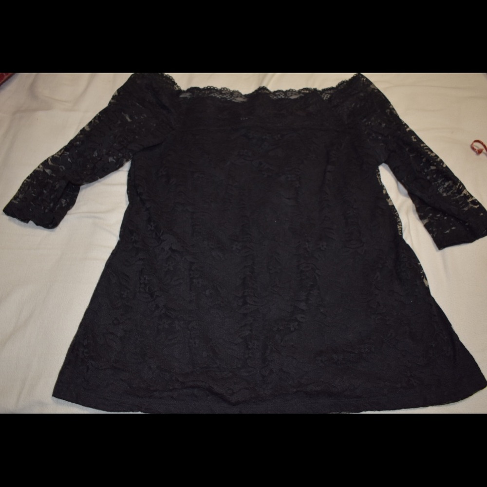 Torrid lace off the shoulder blouse